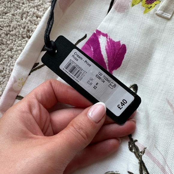 Brand New River Island Patterned Trousers - Size 6 - Picture 5 of 5